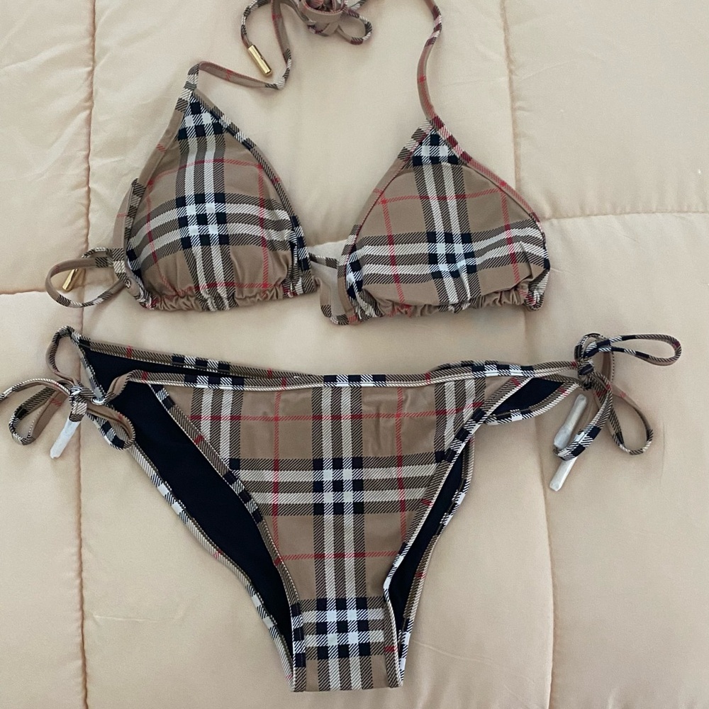 COPY - Plaid Triangle Bikini Set STILL AVAILABLE